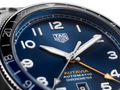 Tag Heuer Autavia Cosc GMT Automatic Blue Dial Silver Steel Strap Watch for Men - WBE511A.BA0650