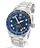  Shop Authentic Tag Heuer Autavia Cosc GMT Automatic Blue Dial Silver Steel Strap Watch for Men - WBE511A.BA0650 - Luxxuri