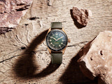  Shop Authentic Tag Heuer Autavia Calibre 5 Automatic Olive Green Dial Green Leather Strap Watch for Men - WBE5190.FC8268 - Luxxuri