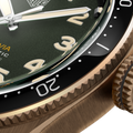Tag Heuer Autavia Calibre 5 Automatic Olive Green Dial Green Leather Strap Watch for Men - WBE5190.FC8268