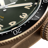  Shop Authentic Tag Heuer Autavia Calibre 5 Automatic Olive Green Dial Green Leather Strap Watch for Men - WBE5190.FC8268 - Luxxuri