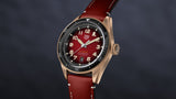  Shop Authentic Tag Heuer Autavia Calibre 5 Chinese New Year Maroon Dial Maroon Leather Strap Watch for Men - WBE5193.FC8300 - Luxxuri