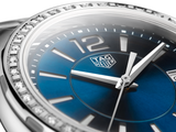  Shop Authentic Tag Heuer Formula 1 Quartz Diamonds Blue Dial Silver Steel Strap Watch for Women - WBJ1316.BA0666 - Luxxuri