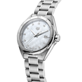 Tag Heuer Formula 1 White Mother of Pearl Dial Silver Steel Strap Watch for Women - WBJ1319.BA0666