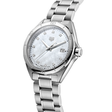  Shop Authentic Tag Heuer Formula 1 White Mother of Pearl Dial Silver Steel Strap Watch for Women - WBJ1319.BA0666 - Luxxuri