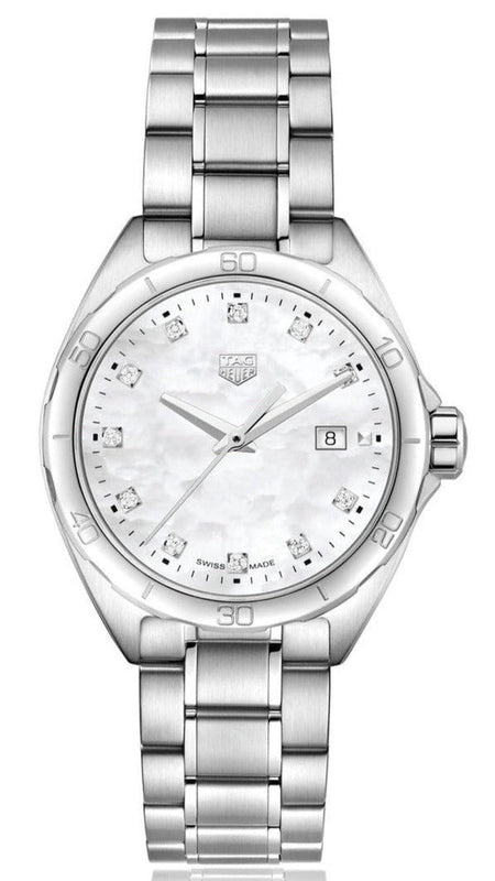  Shop Authentic Tag Heuer Formula 1 White Mother of Pearl Dial Silver Steel Strap Watch for Women - WBJ1319.BA0666 - Luxxuri