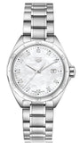  Shop Authentic Tag Heuer Formula 1 White Mother of Pearl Dial Silver Steel Strap Watch for Women - WBJ1319.BA0666 - Luxxuri
