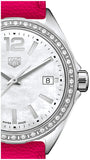  Shop Authentic Tag Heuer Formula 1 Quartz Mother of Pearl Dial Pink Leather Strap Watch for Women - WBJ131A.FC8252 - Luxxuri