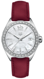  Shop Authentic Tag Heuer Formula 1 Quartz Mother of Pearl Dial Red Leather Strap Watch for Women - WBJ131A.FC8253 - Luxxuri