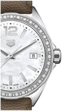  Shop Authentic Tag Heuer Formula 1 Quartz Mother of Pearl Dial Brown Leather Strap Watch for Women - WBJ131A.FC8255 - Luxxuri