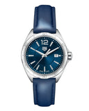  Shop Authentic Tag Heuer Formula 1 Quartz Blue Dial Blue Leather Strap Watch for Women - WBJ1412.FC8233 - Luxxuri