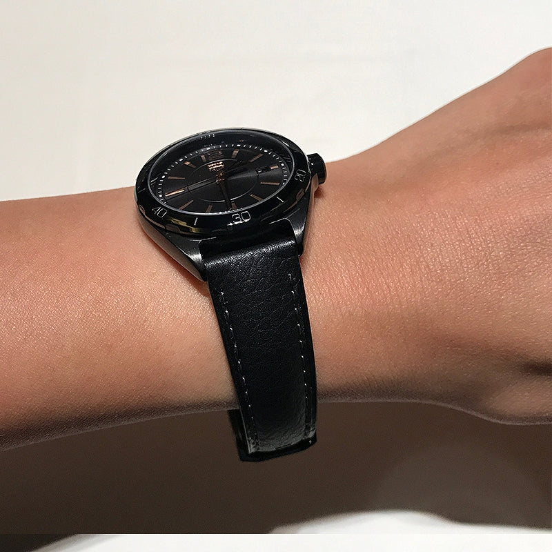  Shop Authentic Tag Heuer Formula 1 Diamonds Black Dial Black Leather Strap Watch for Women - WBJ1417.FC8234 - Luxxuri