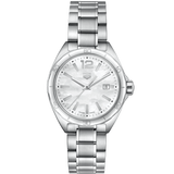  Shop Authentic Tag Heuer Formula 1 Quartz Mother of Pearl White Dial Silver Steel Strap Watch for Women - WBJ1418.BA0664 - Luxxuri