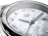  Shop Authentic Tag Heuer Formula 1 Diamonds Mother Of Pearl White Dial Silver Steel Strap Watch for Women - WBJ1419.BA0664 - Luxxuri
