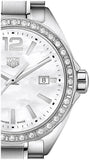  Shop Authentic Tag Heuer Formula 1 Diamonds Mother of Pearl White Dial Silver Steel Strap Watch for Women - WBJ141A.BA0664 - Luxxuri