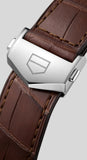  Shop Authentic Tag Heuer Carrera Day Date Silver Dial Brown Leather Strap Watch for Men - WBN2011.FC6484 - Luxxuri