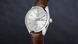  Shop Authentic Tag Heuer Carrera Day Date Silver Dial Brown Leather Strap Watch for Men - WBN2011.FC6484 - Luxxuri