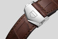  Shop Authentic Tag Heuer Carrera Day Date Silver Dial Brown Leather Strap Watch for Men - WBN2011.FC6484 - Luxxuri