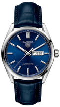 Shop Authentic Tag Heuer Carrera Day Date Blue Dial Blue Leather Strap Watch for Men - WBN2012.FC6502 - Luxxuri