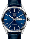  Shop Authentic Tag Heuer Carrera Day Date Blue Dial Blue Leather Strap Watch for Men - WBN2012.FC6502 - Luxxuri