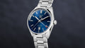  Shop Authentic Tag Heuer Carrera Twin Time Blue Dial Silver Steel Strap Watch for Men - WBN201A.BA0640 - Luxxuri