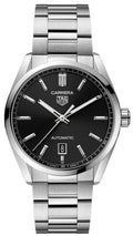  Shop Authentic Tag Heuer Carrera Date Black Dial Silver Steel Strap Watch for Men - WBN2110.BA0639 - Luxxuri