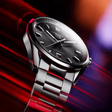  Shop Authentic Tag Heuer Carrera Date Black Dial Silver Steel Strap Watch for Men - WBN2110.BA0639 - Luxxuri