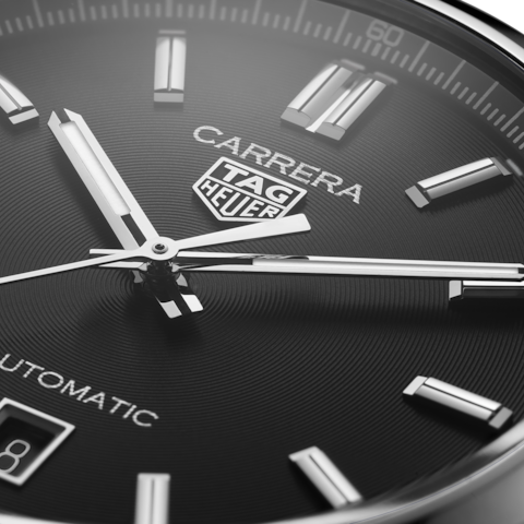  Shop Authentic Tag Heuer Carrera Date Black Dial Silver Steel Strap Watch for Men - WBN2110.BA0639 - Luxxuri