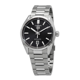  Shop Authentic Tag Heuer Carrera Date Black Dial Silver Steel Strap Watch for Men - WBN2110.BA0639 - Luxxuri