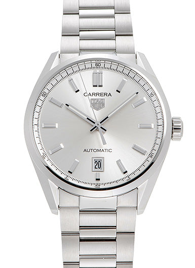  Shop Authentic Tag Heuer Carrera Date Silver Dial Silver Steel Strap Watch for Women - WBN2111.BA0639 - Luxxuri