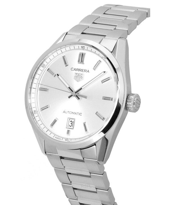  Shop Authentic Tag Heuer Carrera Date Silver Dial Silver Steel Strap Watch for Women - WBN2111.BA0639 - Luxxuri