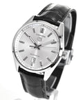  Shop Authentic Tag Heuer Carrera Date Silver Dial Black Leather Strap Watch for Men - WBN2111.FC6505 - Luxxuri