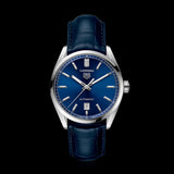  Shop Authentic Tag Heuer Carrera Date Blue Dial Blue Leather Strap Watch for Men - WBN2112.FC6504 - Luxxuri