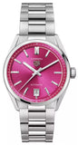  Shop Authentic Tag Heuer Carrera Date Automatic 18K Pink Dial Silver Steel Strap Watch for Women - WBN2313.BA0001 - Luxxuri