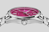  Shop Authentic Tag Heuer Carrera Date Automatic 18K Pink Dial Silver Steel Strap Watch for Women - WBN2313.BA0001 - Luxxuri