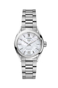  Shop Authentic Tag Heuer Carrera Mother of Pearl Dial Silver Steel Strap Watch for Women - WBN2410.BA0621 - Luxxuri