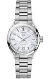  Shop Authentic Tag Heuer Carrera Mother of Pearl Dial Silver Steel Strap Watch for Women - WBN2410.BA0621 - Luxxuri