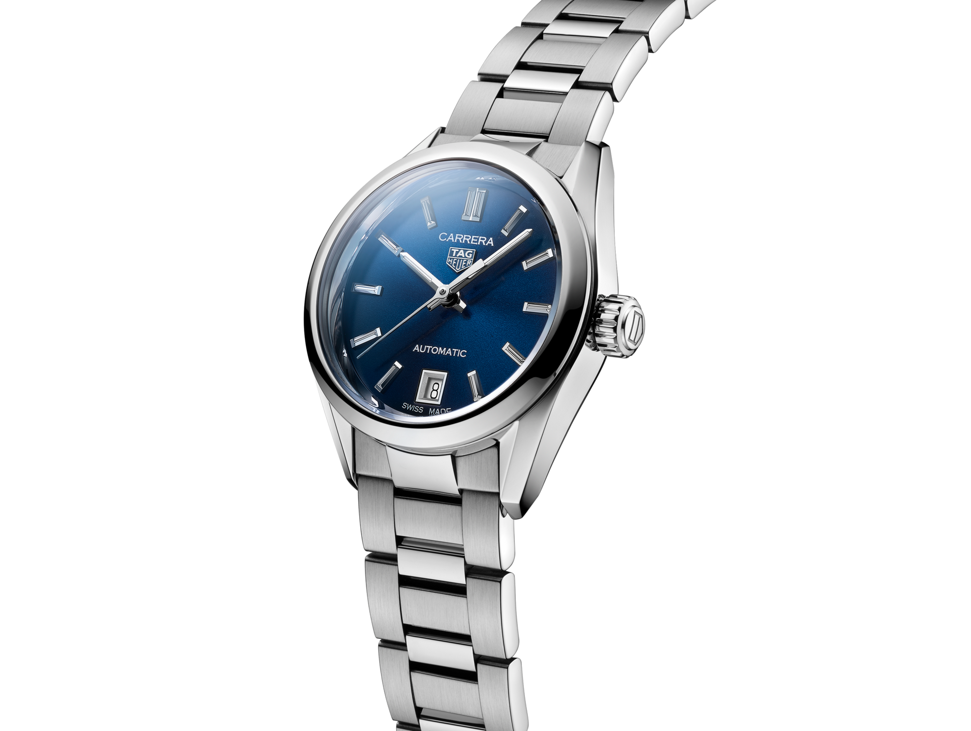  Shop Authentic Tag Heuer Carrera Blue Dial Silver Steel Strap Watch for Women - WBN2411.BA0621 - Luxxuri