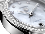  Shop Authentic Tag Heuer Carrera Date Diamonds Mother of Pearl Dial Silver Steel Strap Watch for Women - WBN2414.BA0621 - Luxxuri