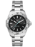  Shop Authentic Tag Heuer Aquaracer Professional 200 Solargraph Quartz Black Dial Silver Steel Strap Watch for Men - WBP1114.BA0000 - Luxxuri