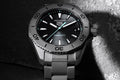  Shop Authentic Tag Heuer Aquaracer Professional 200 Solargraph Quartz Black Dial Silver Steel Strap Watch for Men - WBP1180.BF0000 - Luxxuri