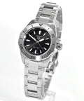  Shop Authentic Tag Heuer Aquaracer Professional 200 Quartz Black Dial Silver Steel Strap Watch for Women - WBP1410.BA0622 - Luxxuri