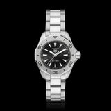  Shop Authentic Tag Heuer Aquaracer Professional 200 Quartz Black Dial Silver Steel Strap Watch for Women - WBP1410.BA0622 - Luxxuri