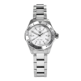 Shop Authentic Tag Heuer Aquaracer Professional 200 Quartz White Dial Silver Steel Strap Watch for Women - WBP1411.BA0622 - Luxxuri