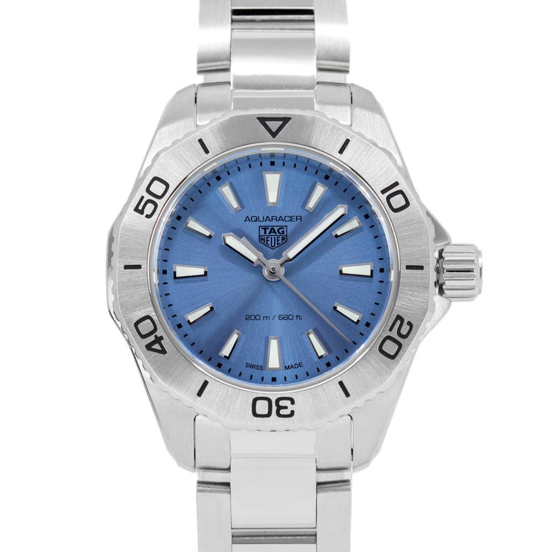 Shop Authentic Tag Heuer Aquaracer Professional 200 Quartz Blue Dial Silver Steel Strap Watch for Women - WBP1415.BA0622 - Luxxuri