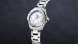  Shop Authentic Tag Heuer Aquaracer Professional 200 Quartz Diamond Mother of Pearl Dial Silver Steel Strap Watch for Women - WBP1416.BA0622 - Luxxuri