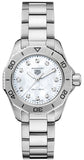  Shop Authentic Tag Heuer Aquaracer Professional 200 Quartz Diamond Mother of Pearl Dial Silver Steel Strap Watch for Women - WBP1416.BA0622 - Luxxuri