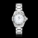  Shop Authentic Tag Heuer Aquaracer Professional 200 Quartz Diamond Mother of Pearl Dial Silver Steel Strap Watch for Women - WBP1416.BA0622 - Luxxuri