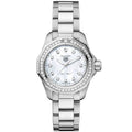  Shop Authentic Tag Heuer Carrera Date Diamonds Mother of Pearl Dial Silver Steel Strap Watch for Women - WBN2414.BA0621 - Luxxuri