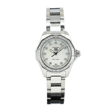  Shop Authentic Tag Heuer Aquaracer Professional 200 Quartz Diamond Mother of Pearl Dial Silver Steel Strap Watch for Women - WBP1417.BA0622 - Luxxuri